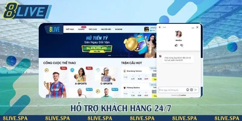 Hỗ trợ khách hàng 24/7